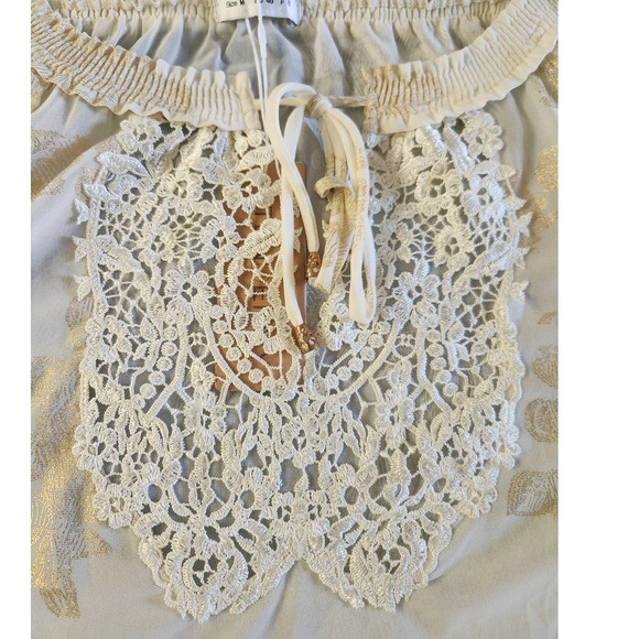 NWT Tendency Embordered Floral Off the Shoulder Womens Top M - Picture 9 of 9